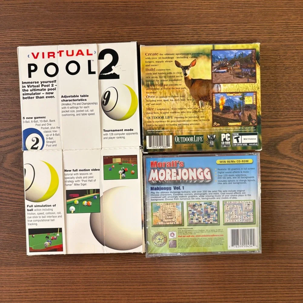Lot of 9 PC Mac Games Sims 2 Pets Civilization IV Virtual Pool 360‎ Paris CD-ROM